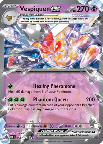 Vespiquen ex Obsidian Flames Double Rare 096/197