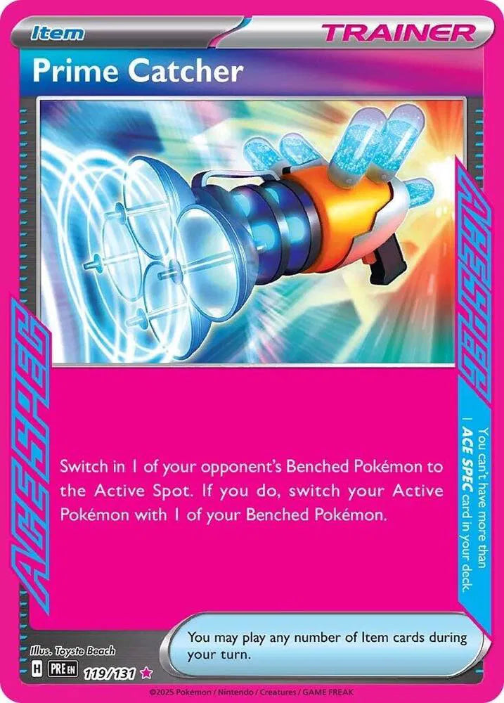 Prime Catcher Prismatic Evolutions ACE SPEC Rare 119/131