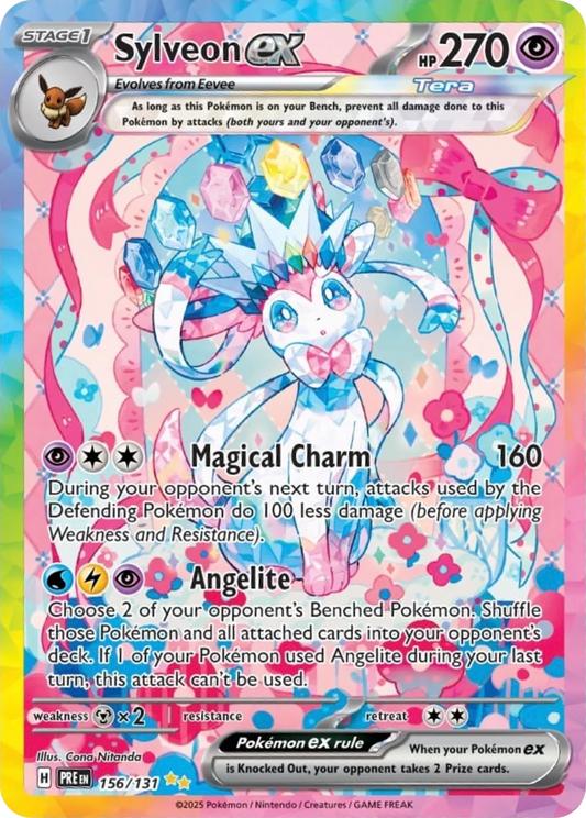 Sylveon ex Prismatic Evolutions Special Illustration Rare 156/131