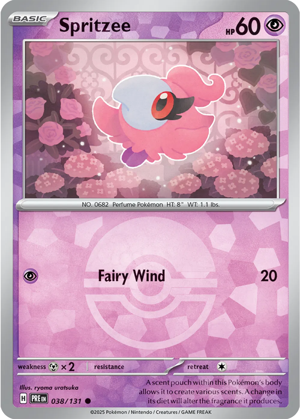Spritzee (Poke Ball Pattern) Prismatic Evolutions Common 038/13