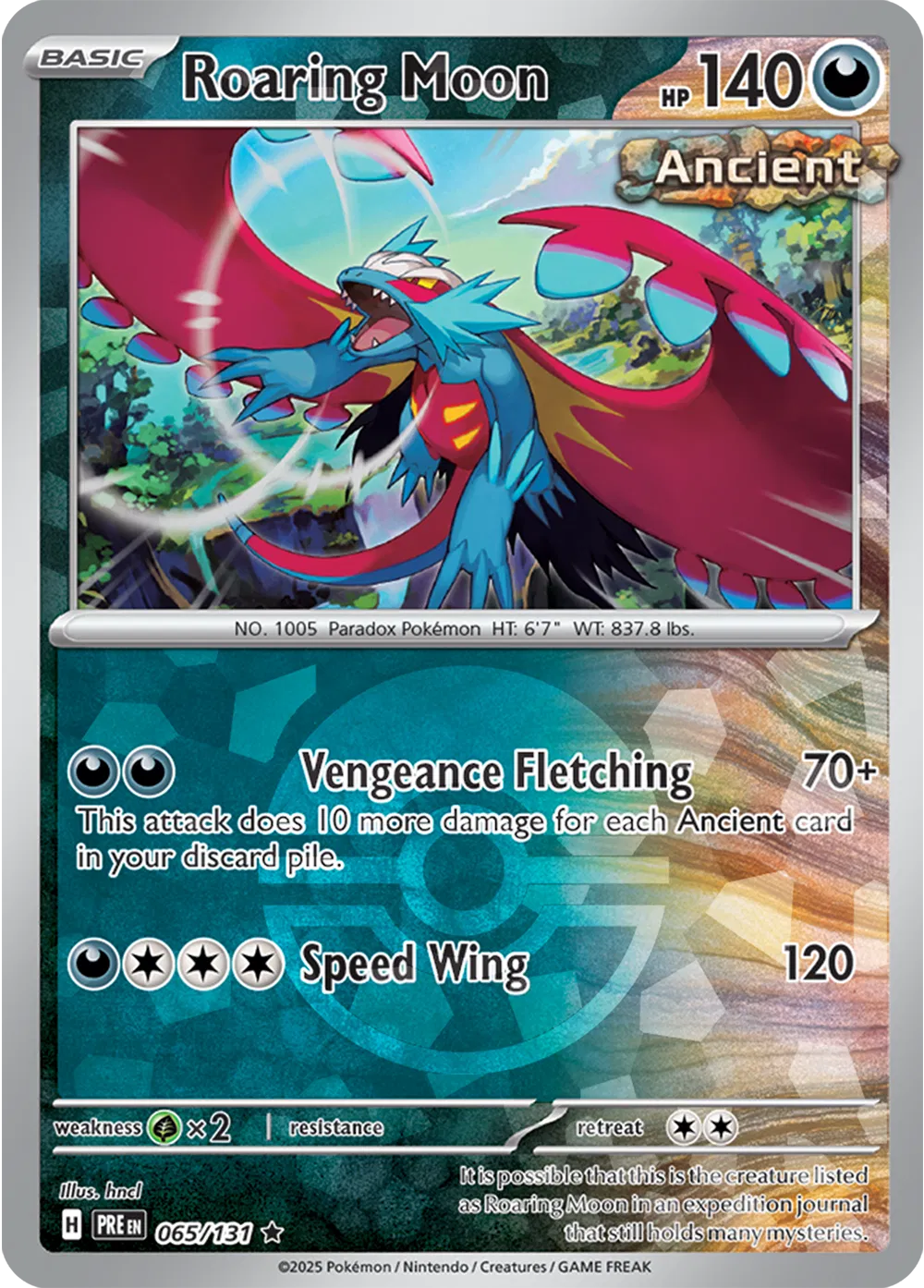 Roaring Moon (Poke Ball Pattern) Prismatic Evolutions Rare • 065/131 Holofoil