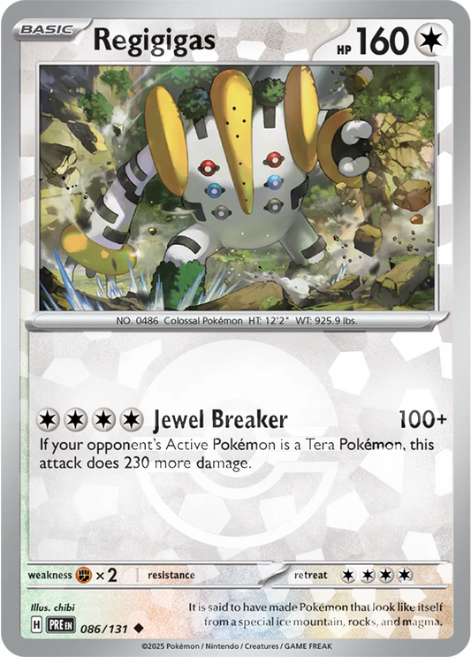 Regigigas (Poke Ball Pattern) Prismatic Evolutions Uncommon • 086/131 Holofoil