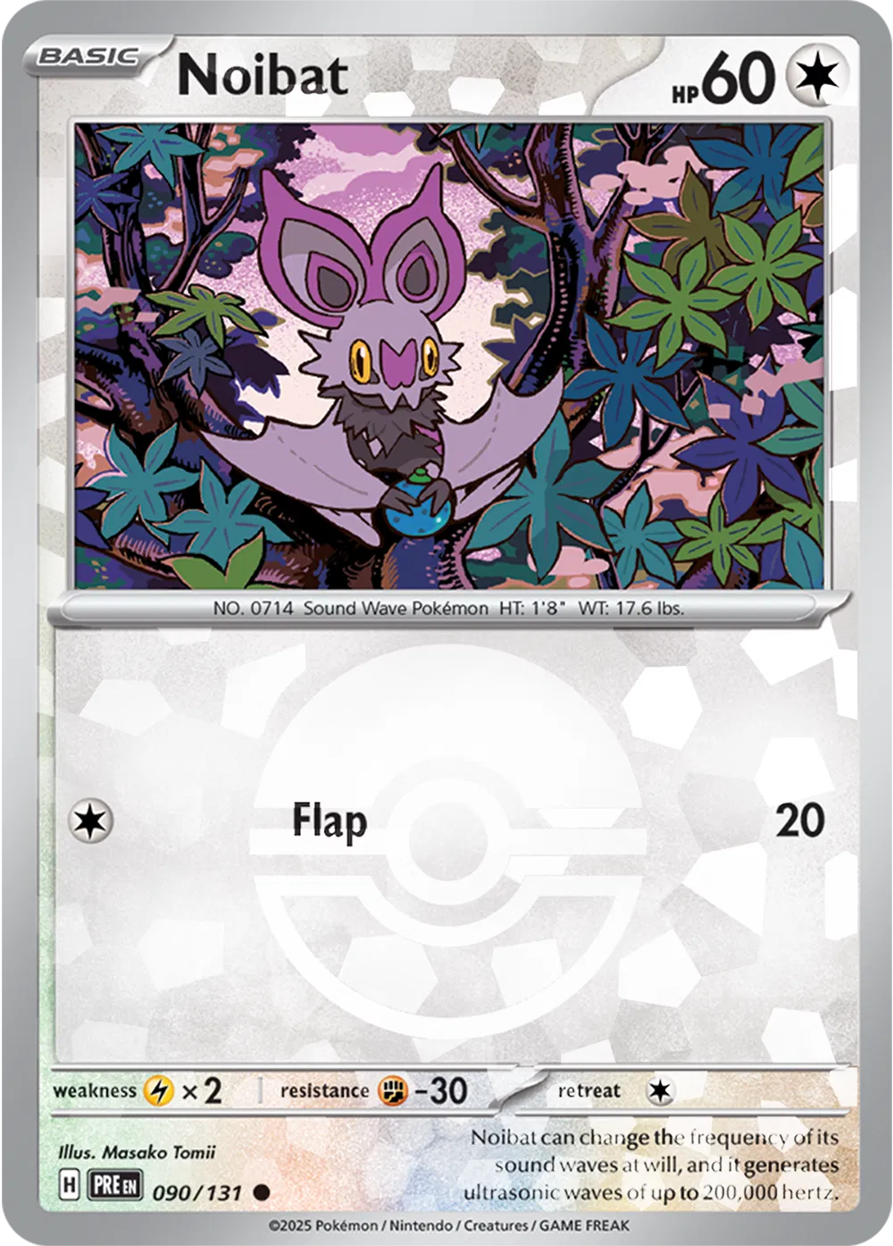 Noibat (Poke Ball Pattern) Prismatic Evolutions Common 090/131