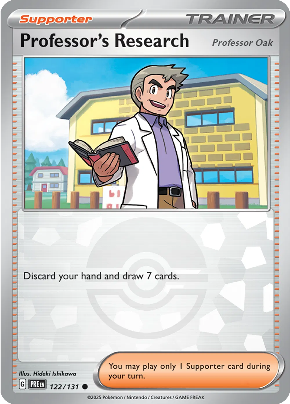 Professor's Research [Professor Oak] (Poke Ball Pattern) Prismatic Evolutions Common • 122/131 Holofoil
