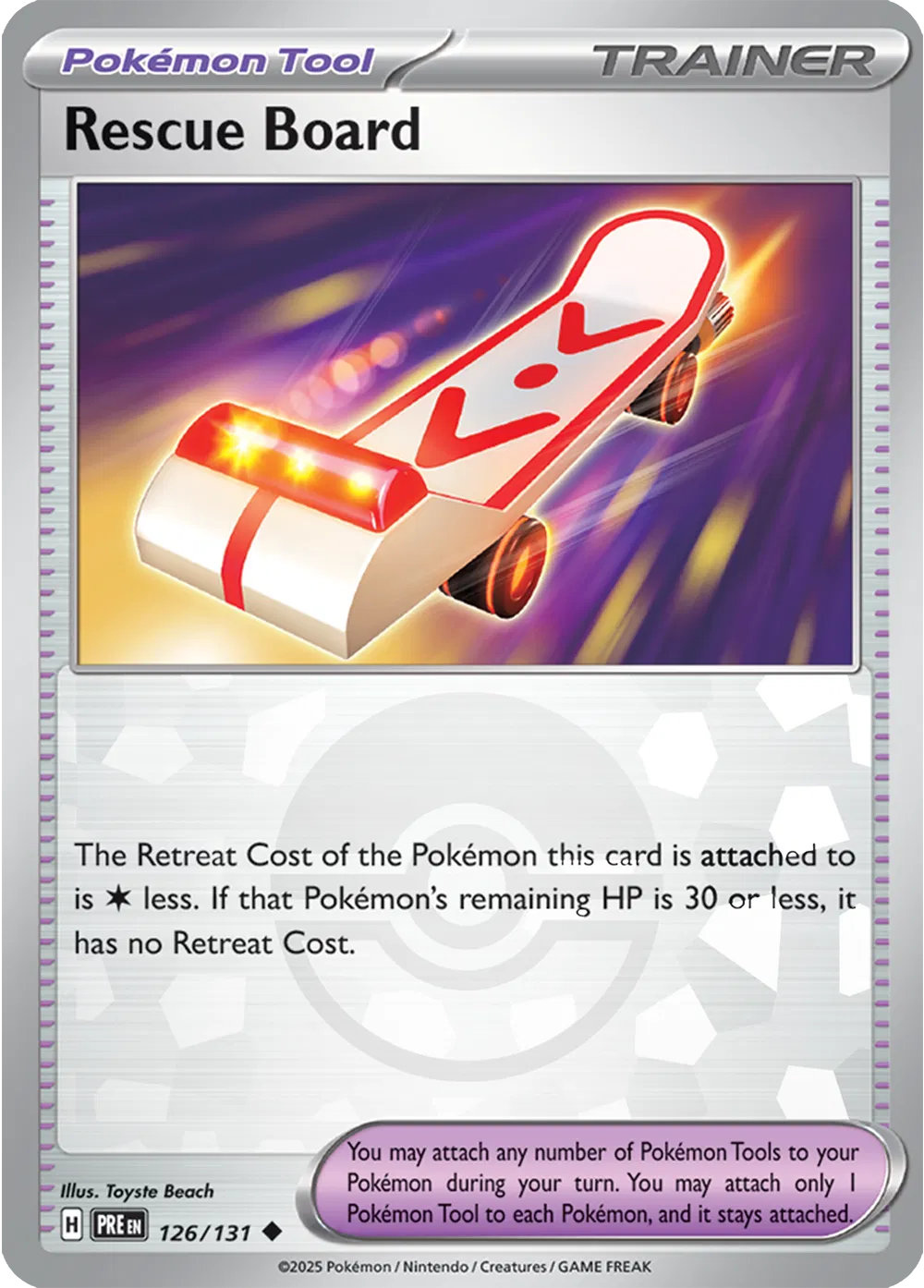 Rescue Board (Poke Ball Pattern) Prismatic Evolutions Uncommon • 126/131 Holofoil