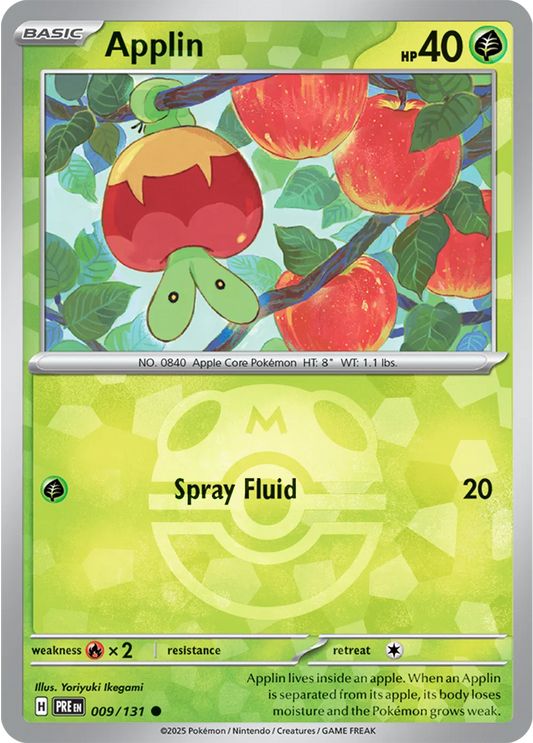 Applin (Master Ball Pattern) Prismatic Evolutions Common 009/131