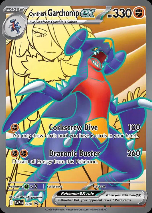 Cynthia's Garchomp ex 204 Scarlet & Violet Promo