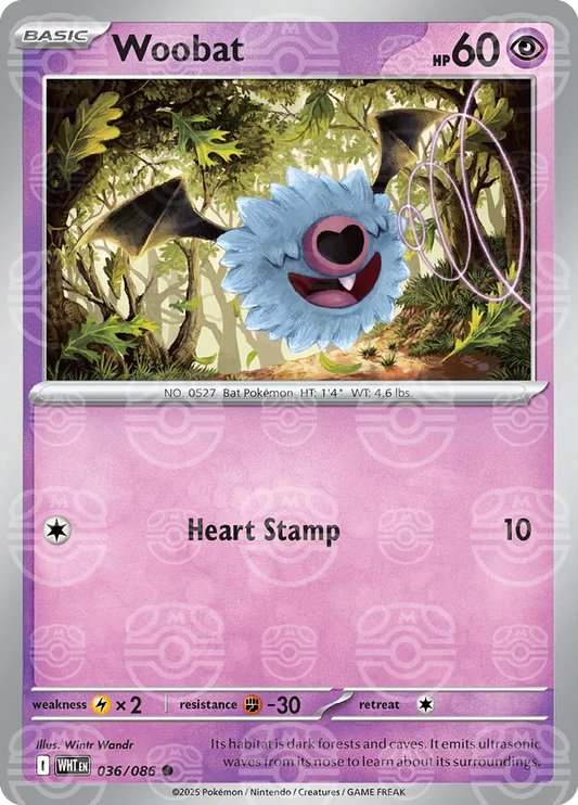 Woobat (Master Ball Pattern) 036/086