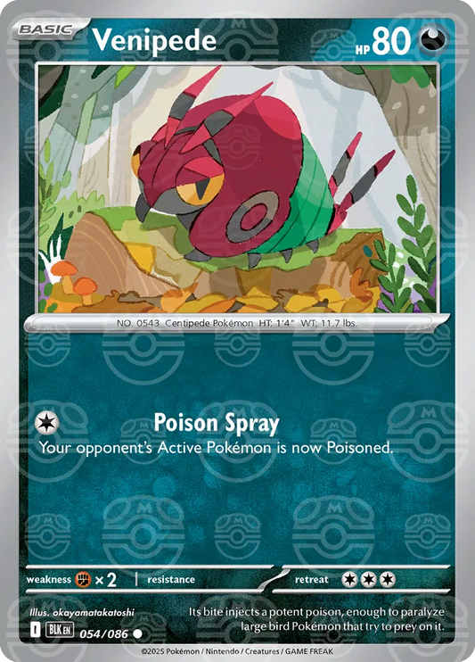 Venipede (Master Ball Pattern) 054/086