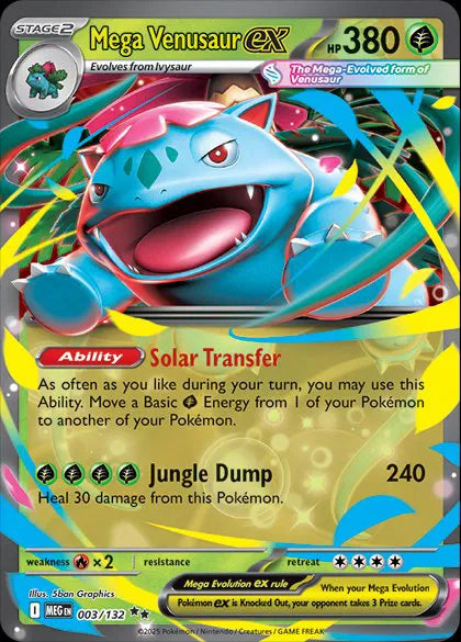 Mega Venusaur ex Mega Evolution Double Rare 003/132