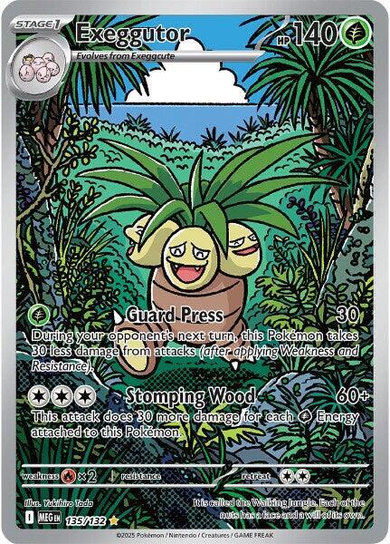Exeggutor Mega Evolution Illustration Rare 135/132