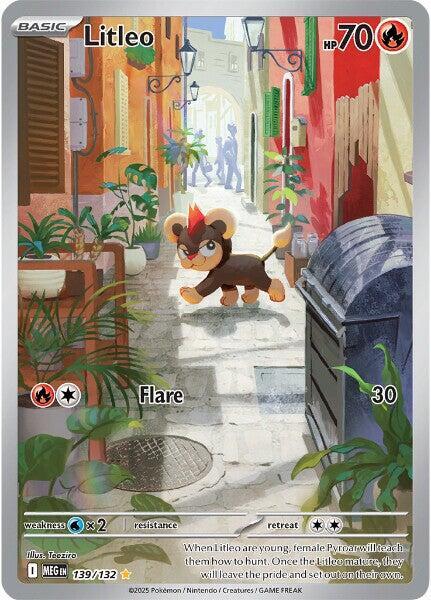 Litleo Mega Evolution Illustration Rare 139/132
