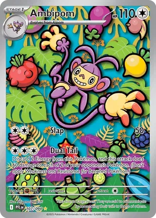 Ambipom - 107/094 - ME02: Phantasmal Flames (PFL)
