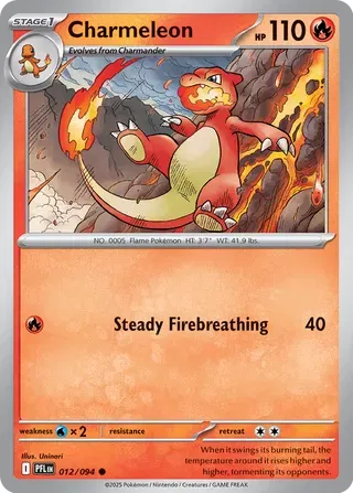 Charmeleon Phantasmal Flames Common 012/094 Normal