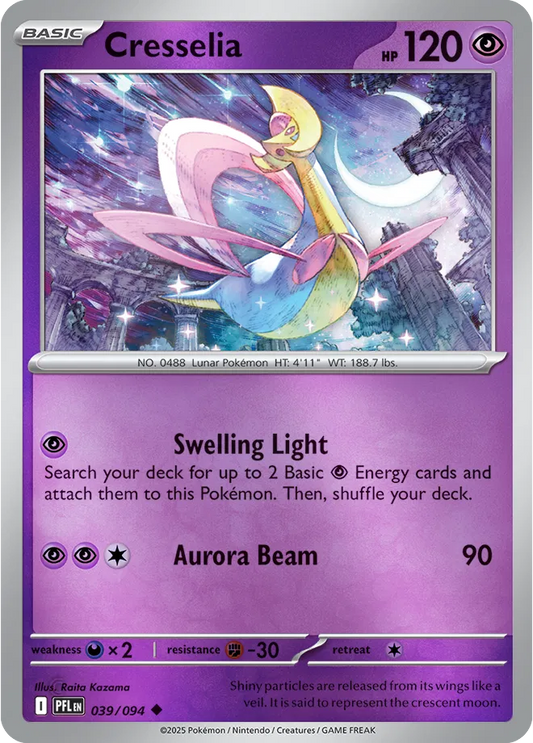 Cresselia Phantasmal Flames Uncommon • 039/094 Reverse holofoil