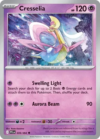 Cresselia Phantasmal Flames Uncommon • 039/094 Normal