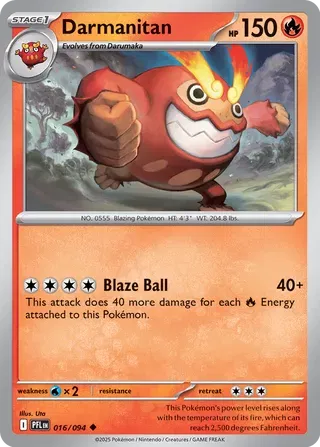 Darmanitan Phantasmal Flames Uncommon • 016/094 Normal