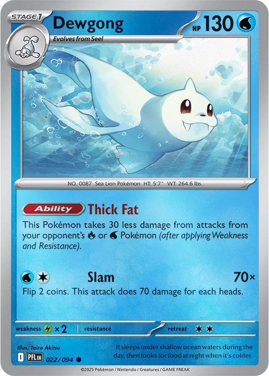 Dewgong Phantasmal Flames Common • 022/094 Reverse Holofoil