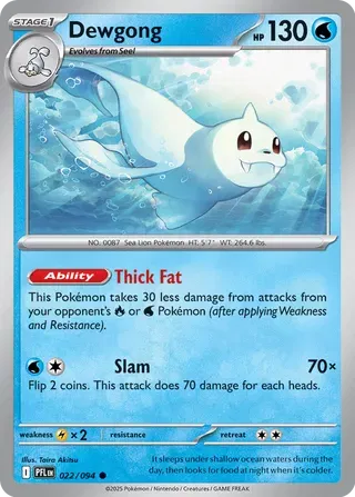 Dewgong Phantasmal Flames Common • 022/094 Normal