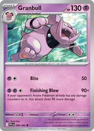 Granbull Phantasmal Flames Uncommon • 038/094 Normal