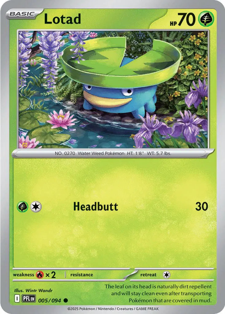 Lotad Common 005/094 Normal Phantasmal Flames