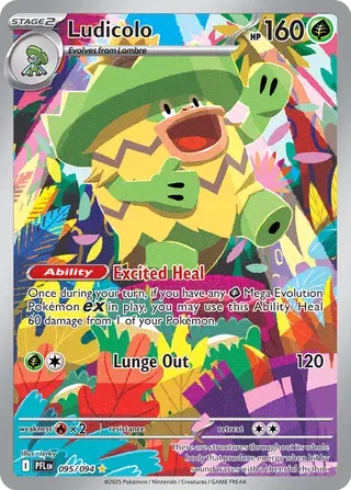 Ludicolo - 095/094 - ME02: Phantasmal Flames (PFL)