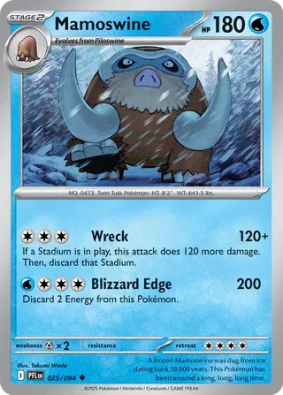 Mamoswine Phantasmal Flames Uncommon • 025/094 Normal