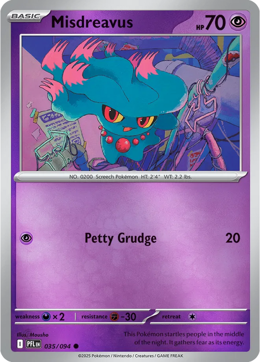 Misdreavus Phantasmal Flames Common • 035/094 Reverse holofoil