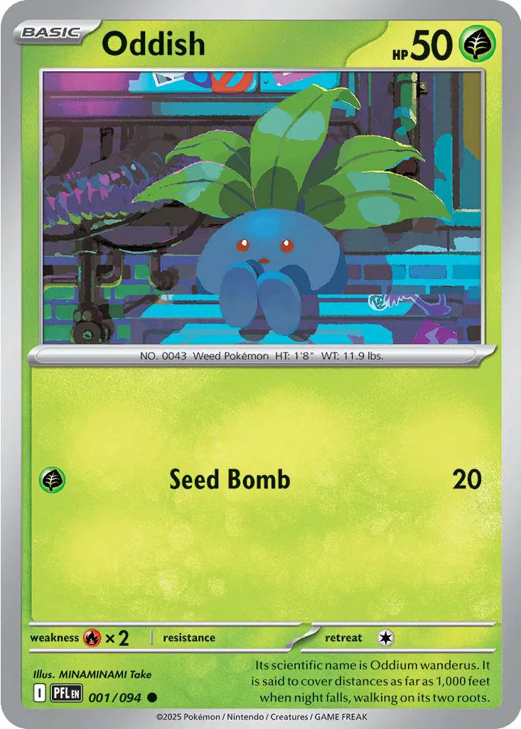 Oddish Common 001/094 Phantasmal Flames