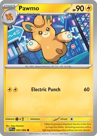 Pawmo Phantasmal Flames Common • 033/094 Normal