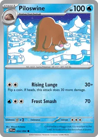 Piloswine Phantasmal Flames Common • 024/094 Normal