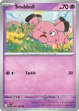 Snubbull Phantasmal Flames Common • 037/094 Normal