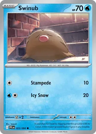 Swinub Phantasmal Flames Common • 023/094 Normal
