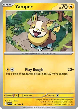 Yamper Phantasmal Flames Common • 030/094 Normal