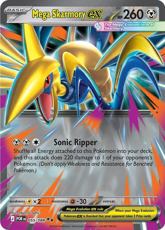Mega Skarmory ex Perfect Order Double Rare 055/088