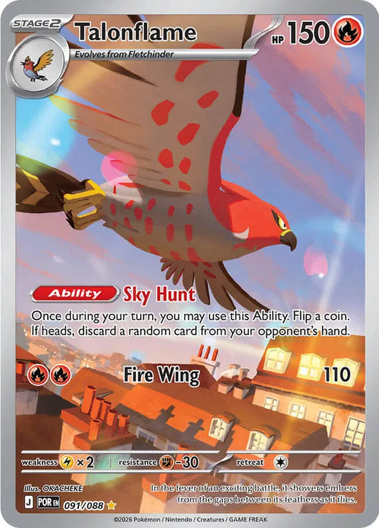 Talonflame Perfect Order Illustration Rare 091/088