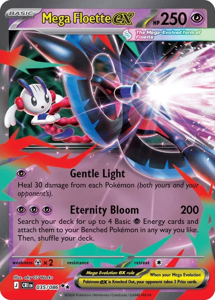 Mega Floette ex Chaos Rising Double Rare 035/086