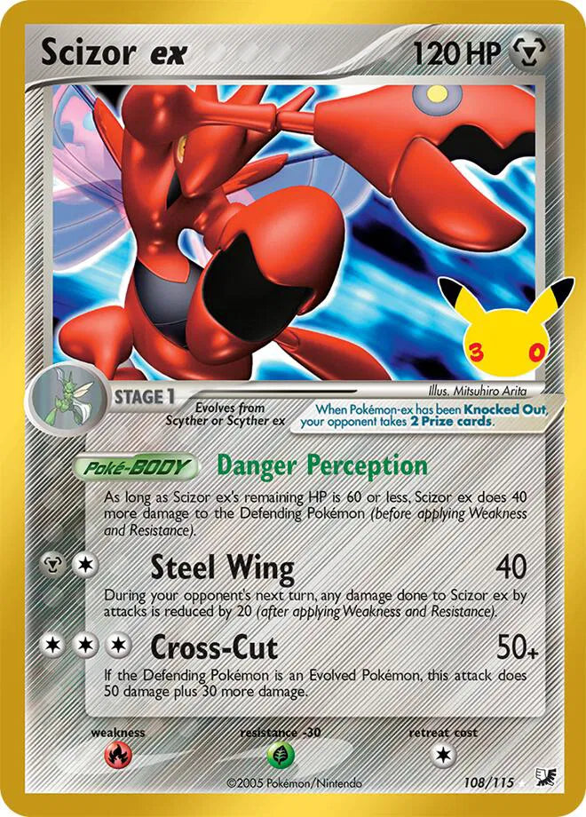 Scizor ex 30th Celebration: Classic Collection Classic Collection 108/115