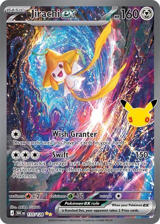 Jirachi ex 30th Celebration Special Illustration Rare 155/128