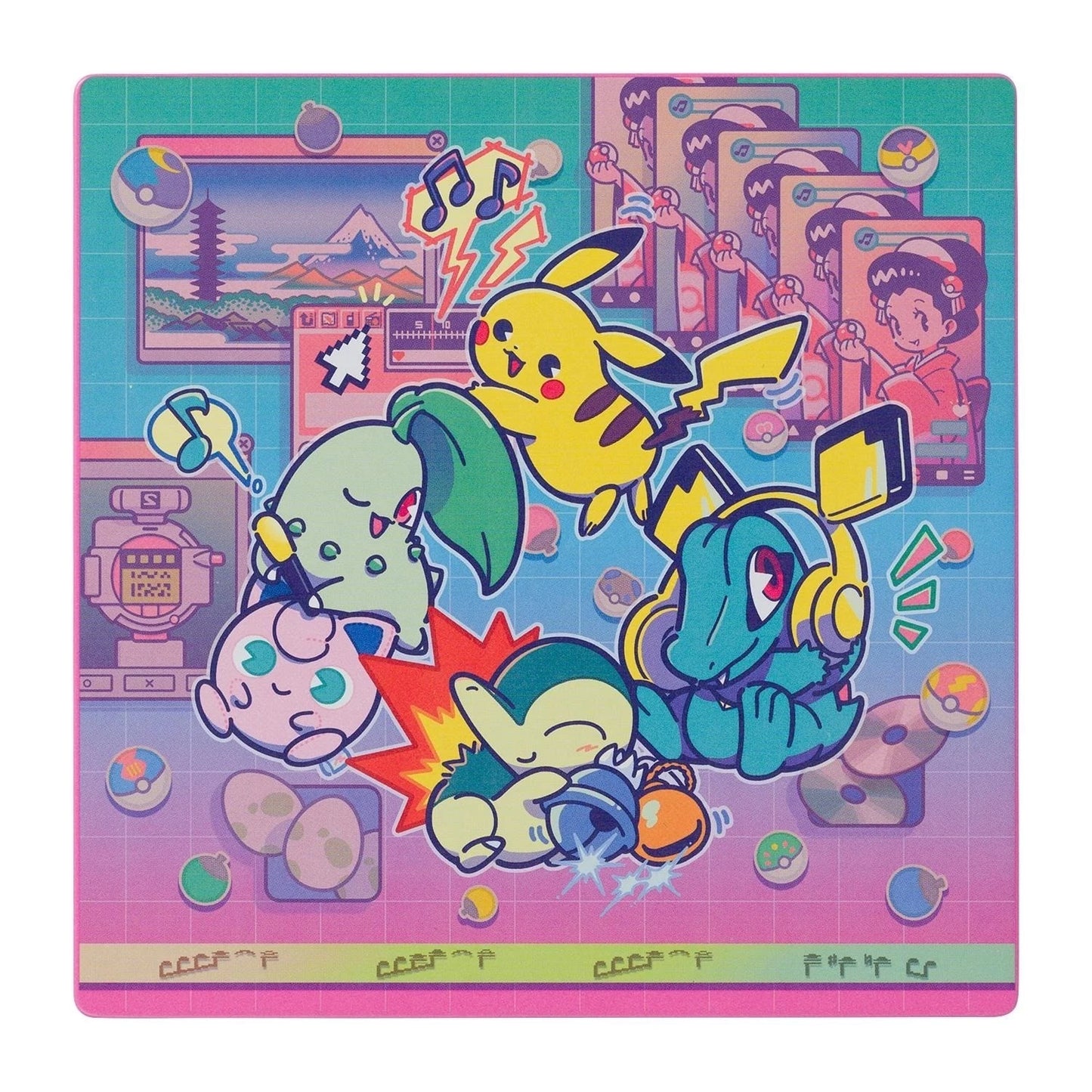 Pokemon Timeless Adventure Johto Roll Cookies Square Tin, 30th Anniversary
