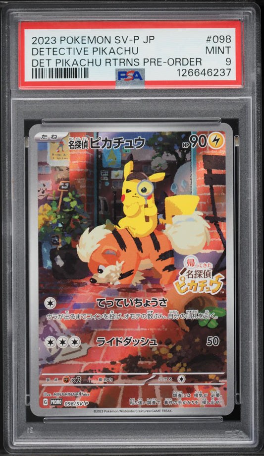 Detective Pikachu SV Promo #98 PSA 9